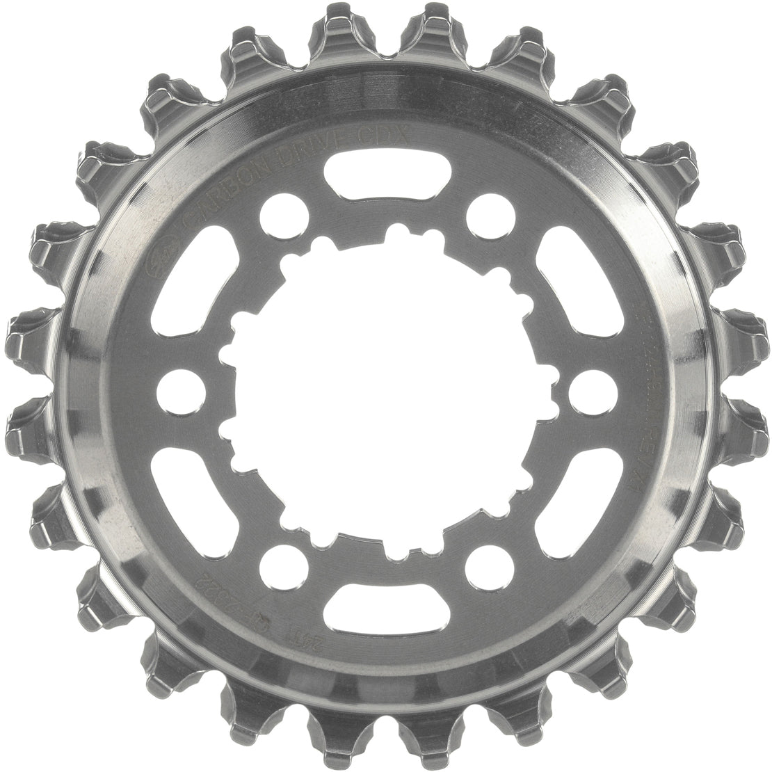 Carbon Drive rear sprocket - 9-Spline / ISO 6-bolt Hybrid, stainless steel