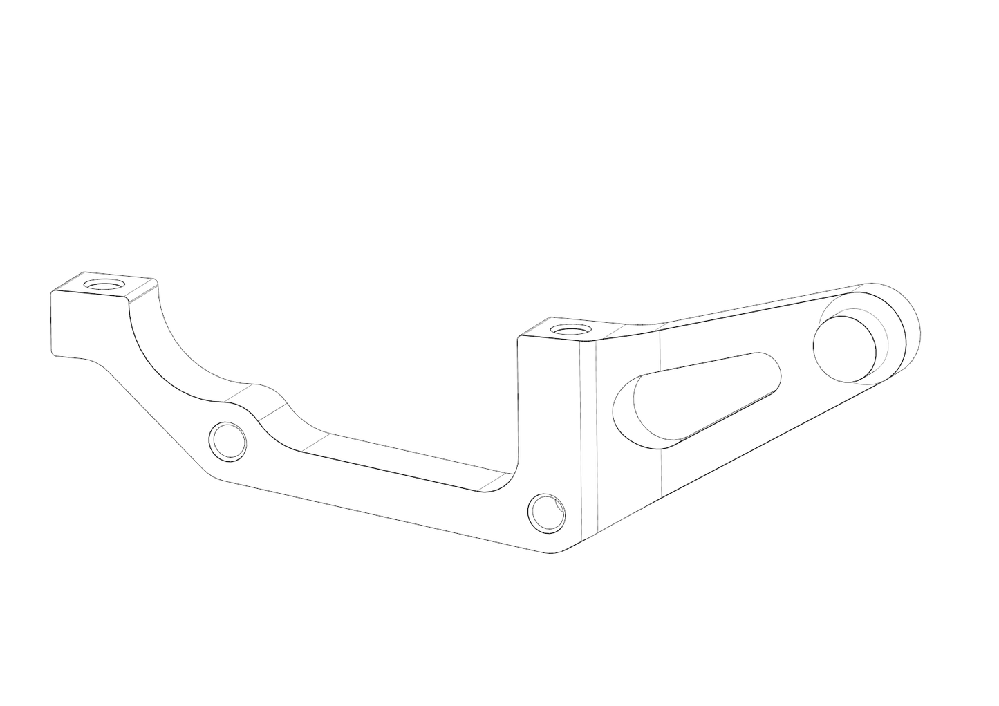 3X3 Brake Adapter - IS to Post Mount