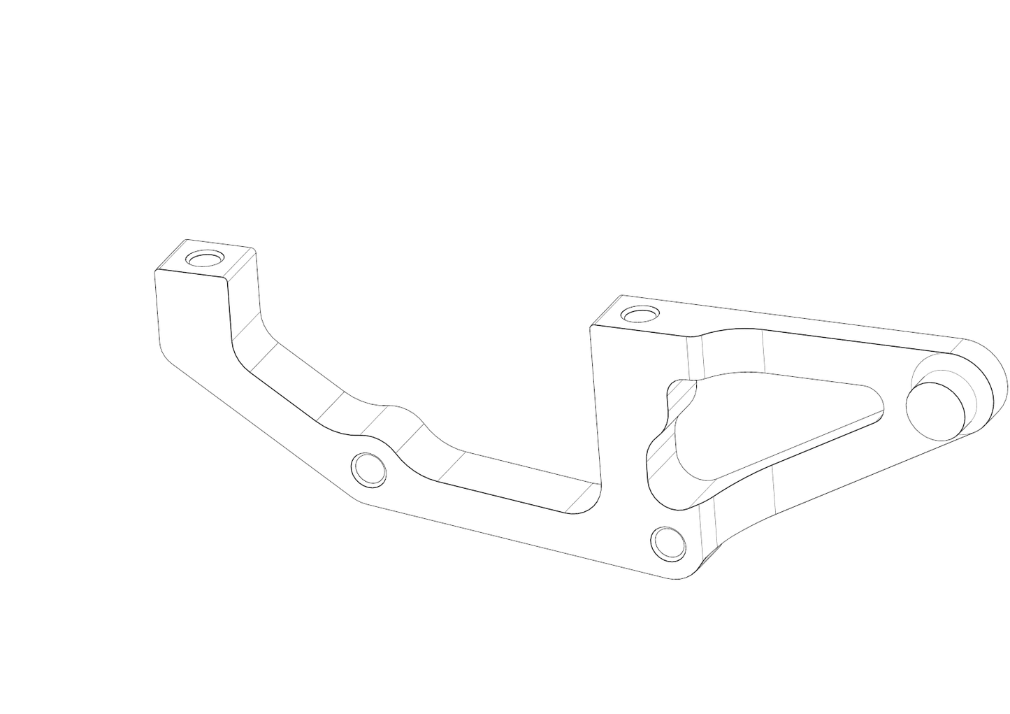 3X3 Brake Adapter - IS to Post Mount