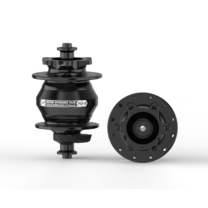 Shutter Precision dynamo front hub, 32H black