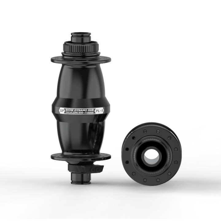 Shutter Precision dynamo front hub, 32H black