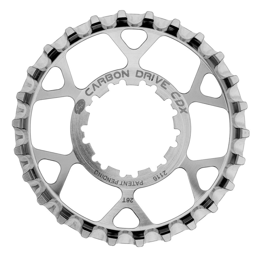 Carbon Drive rear sprocket - 9 spline, stainless steel