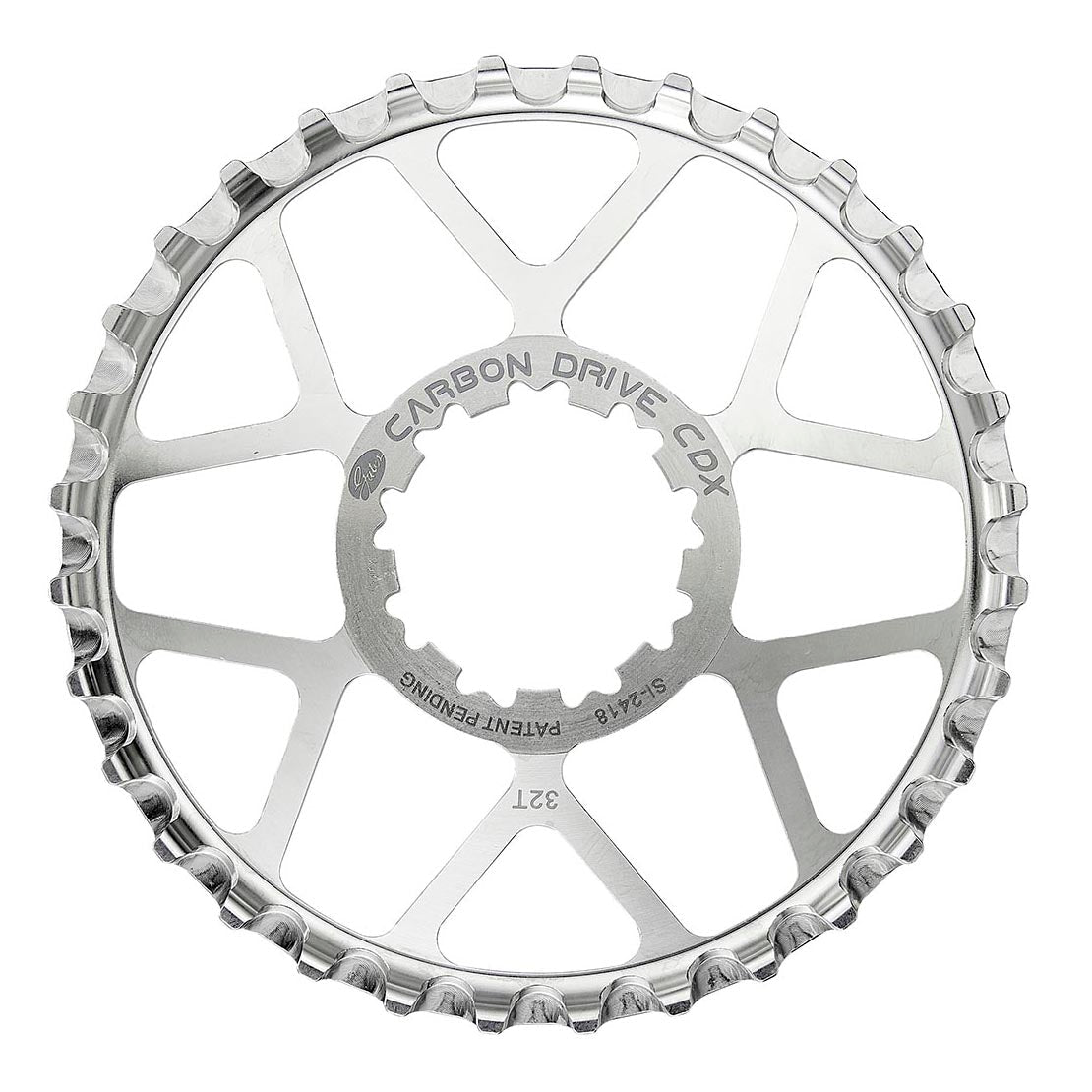 Carbon Drive rear sprocket - 9 spline, stainless steel