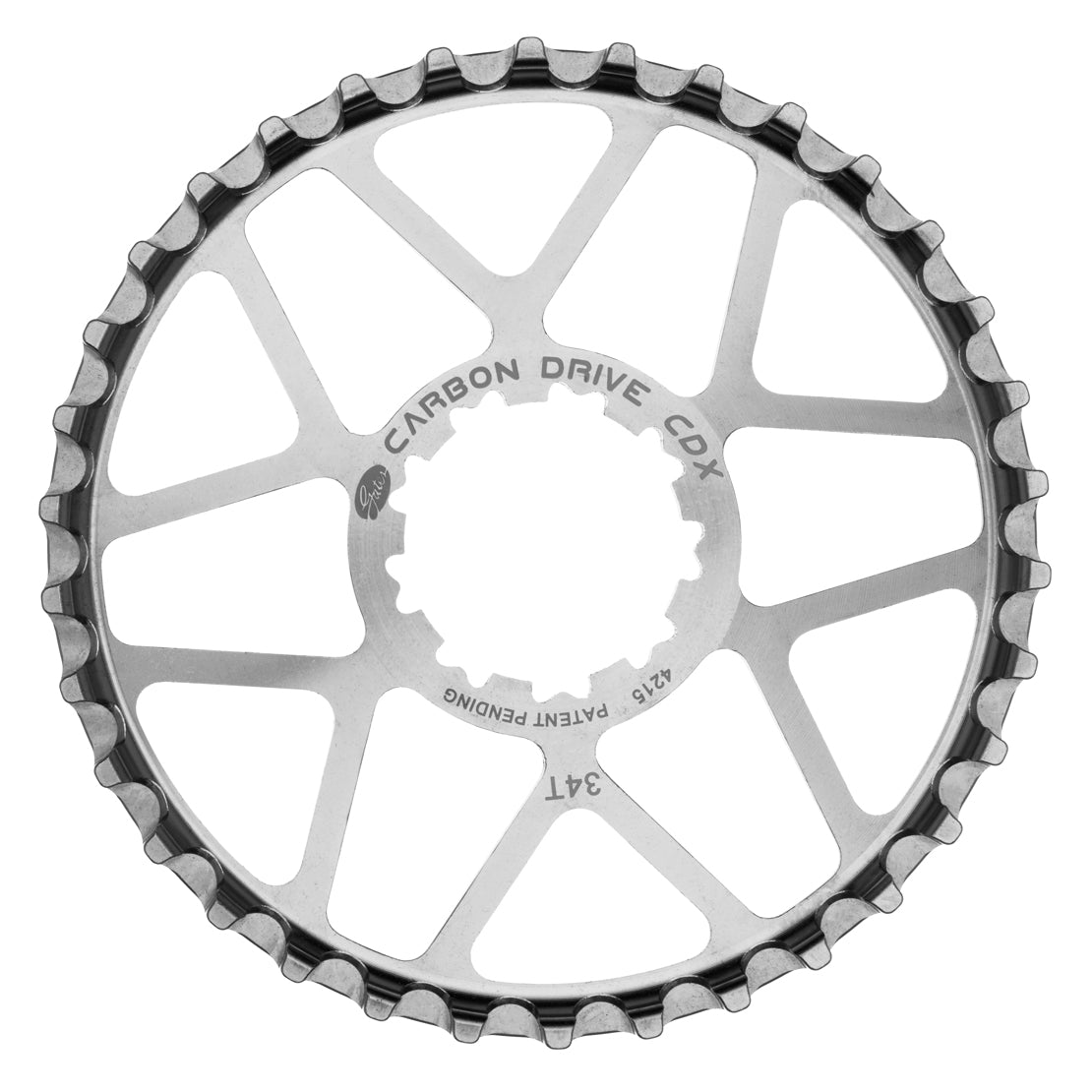 Carbon Drive rear sprocket - 9 spline, stainless steel