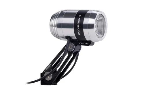 Supernova E3 Pro 2 headlight - 6V dynamo, Silver, CS